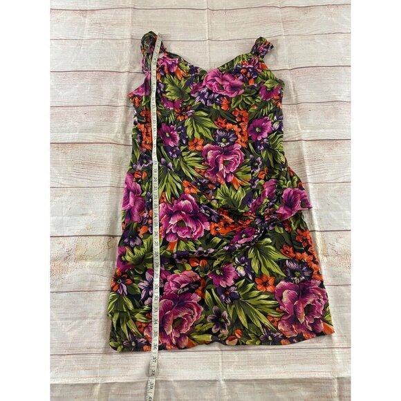 Vintage Joni Blair Women's Mini Floral Sun Dress - 13 - Picture 3 of 10